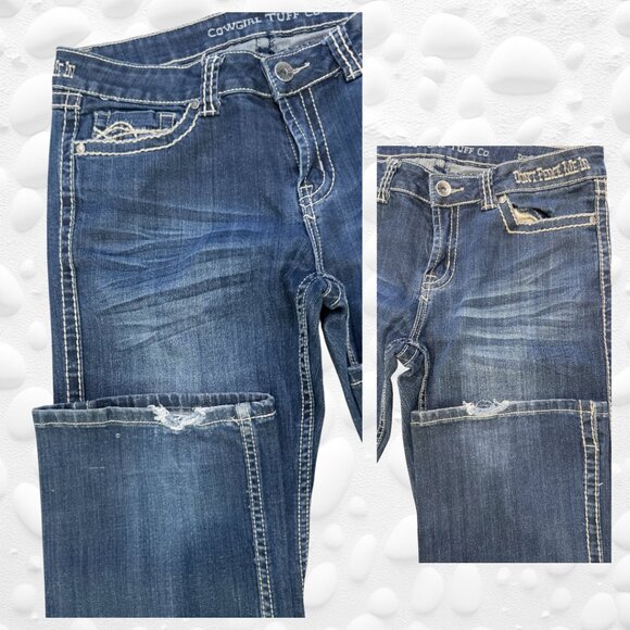 Cowgirl Tuff Co. “Don’t Fence Me In” Jeans – Size 32x35 TALL - Picture 2 of 8